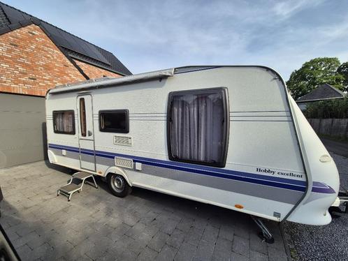 Toffe Hobby 540 UFF excellent, Caravans en Kamperen, Caravans, Particulier, tot en met 4, 1250 - 1500 kg, Rondzit, Hobby, Dwarsbed