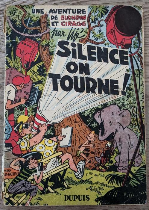 Blondin et Cirage - Silence on tourne! - Jijé - Dupuis 1954, Livres, BD, Utilisé, Une BD, Enlèvement ou Envoi