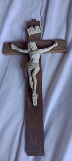 Crucifix pierre et bois 15x30x3, Enlèvement ou Envoi
