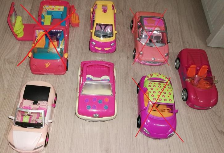 Polly Pocket assortiment auto's., Verzamelen, Poppetjes en Figuurtjes, Gebruikt, Ophalen of Verzenden