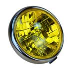 Multirefclector Koplamp diamond geel en chrome voor Dax, Fietsen en Brommers, Brommeronderdelen | Algemeen, Verzenden, Nieuw, Koplamp