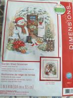 Borduurpakket Garden Shed Snowman van Dimensions, Verzenden, Nieuw, Borduurpakket