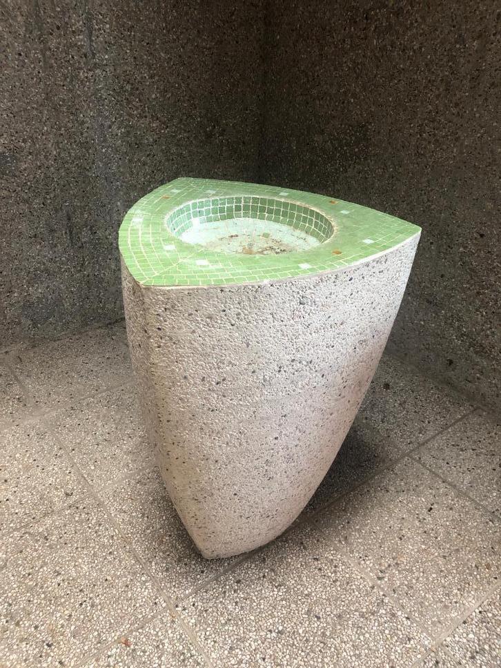 vintage design doopvont 60's -70's, Antiek en Kunst, Kunst | Designobjecten, Ophalen