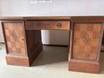 Stijlvol klassiek bureau met extra glazen blad op maat, Ophalen, Bureau