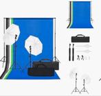 fotografie studioset zo goed als nieuw, Audio, Tv en Foto, Fotografie | Fotostudio en Toebehoren, Ophalen, Zo goed als nieuw