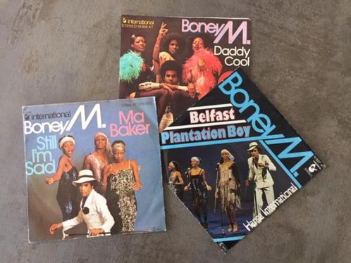 Boney M. – Setje 3 singles, Cd's en Dvd's, Vinyl Singles, Zo goed als nieuw, Single, Pop, 7 inch, Ophalen of Verzenden
