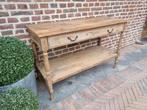 Oude houten sidetable/wandconsole, Ophalen of Verzenden