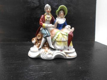 ancienne figurine porcelaine Couple romantique, Enlèvement ou Envoi