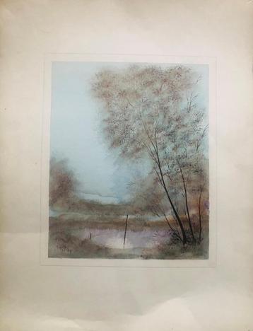 Aquarelle de Guy Ribes beschikbaar voor biedingen