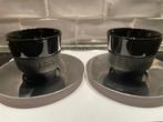 Nespresso keramische tassen met inox onderzetter, Ophalen of Verzenden, Porselein, Overige stijlen, Kop(pen) en/of Schotel(s)