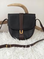 lederen handtas crossbody donker bruin, Ophalen of Verzenden, Zo goed als nieuw, Bruin, Handtas