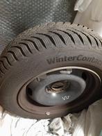 4 Continental-winterbanden op velg, Auto-onderdelen, Banden en Velgen, Ophalen, Gebruikt, 15 inch, Winterbanden