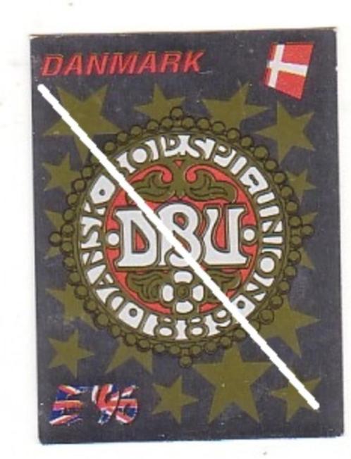 Panini / Europa - Europe ' 96 / Denemarken / Embleem, Verzamelen, Sportartikelen en Voetbal, Gebruikt, Poster, Plaatje of Sticker