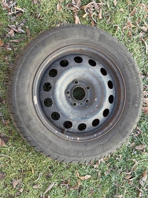 Set winterbanden op stalen velgen, Auto-onderdelen, Banden en Velgen, Banden en Velgen, Winterbanden, 16 inch, 205 mm, Personenwagen