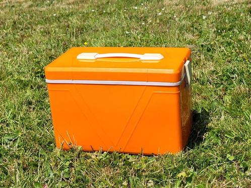 Frigobox - Glacière vintage orange, Caravanes & Camping, Glacières, Utilisé, Glacières, Enlèvement