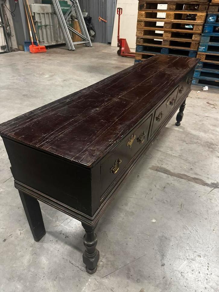 Antiek Engels Eiken Dressoir / Sidetable (ca. 1760-1800), Antiek en Kunst, Antiek | Meubels | Tafels, Ophalen