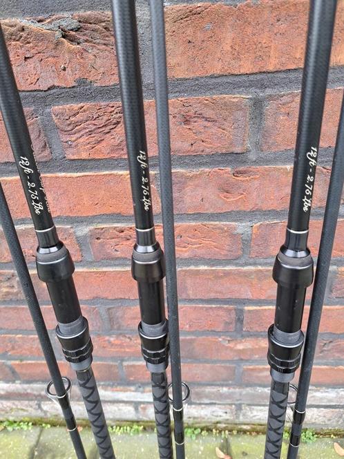 3 Falcon carp rods 12ft 2,75lbs, Watersport en Boten, Hengelsport | Karpervissen, Zo goed als nieuw, Werphengel, Ophalen