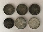 6 oude zilveren munten, Ophalen of Verzenden, Zilver