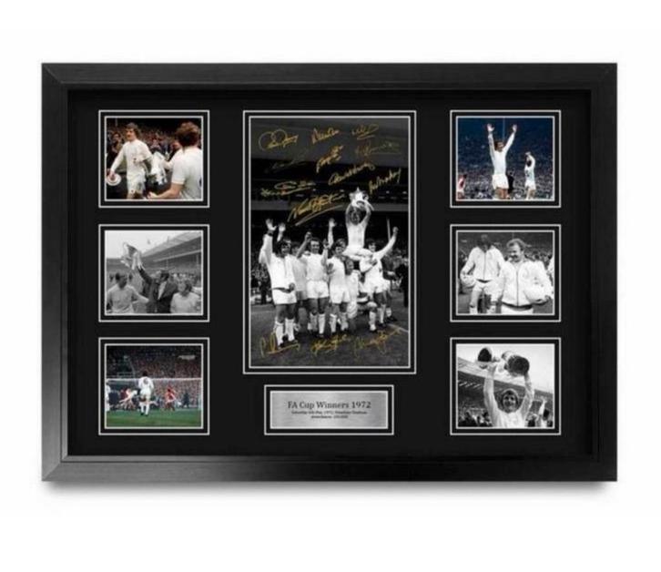 Leeds United Signed Large A2 Framed FA Cup Winners 1972 gift, Verzamelen, Sportartikelen en Voetbal, Nieuw, Poster, Plaatje of Sticker