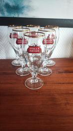 Stella Artois Glazen op voet, 6 stuks 25cl, Verzamelen, Biermerken, Ophalen of Verzenden, Zo goed als nieuw, Stella Artois