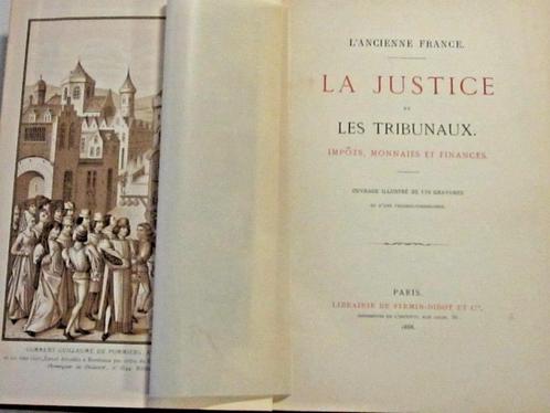 Justitie en het Hof 178 gravures 1888 Belastingen Geld, Boeken, Politiek en Maatschappij, Ophalen of Verzenden