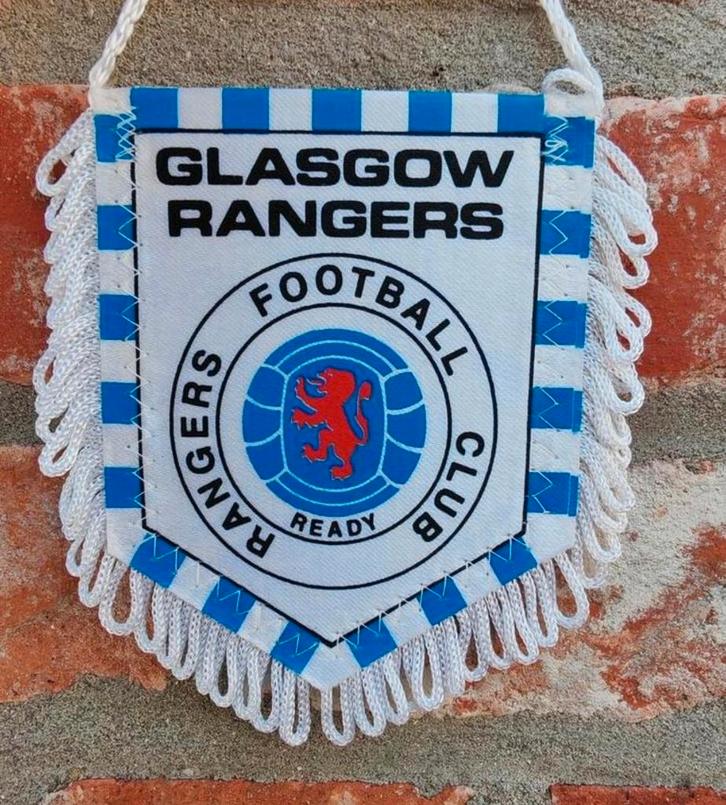 Glasgow Rangers 1992 voetbal vintage wimpel, Verzamelen, Sportartikelen en Voetbal, Zo goed als nieuw, Ophalen of Verzenden