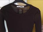 Speciaal T-shirt bruin met doorzichtige mouwen en rug, Kleding | Dames, Nieuw, Bruin, Ophalen