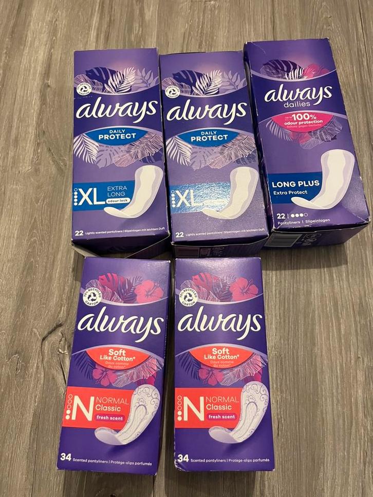 Inlegkruisjes van Always, Handtassen en Accessoires, Uiterlijk | Lichaamsverzorging, Zo goed als nieuw, Ophalen