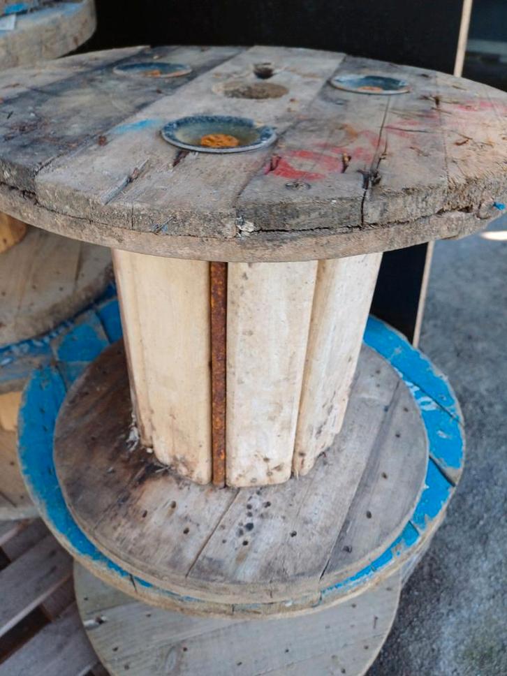 haspels, bobijn, krukje. winterbar, stoeltje, Tuin en Terras, Tuinmeubel-accessoires, Gebruikt, Ophalen