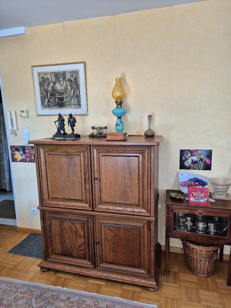 Buffet et meuble bar en bois, Maison & Meubles, Enlèvement, Utilisé, Chêne, Avec tiroir(s)