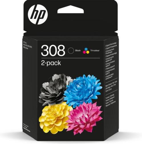 HP 308 zwarte en driekleurige inktcartridge - GRATIS BEZORGD, Computers en Software, Printerbenodigdheden, Nieuw, Cartridge, Verzenden