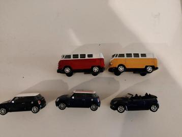 Modelauto's VW busjes en mini