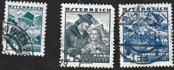 3 Postzegels Oostenrijk 1934 Klederdrachten beschikbaar voor biedingen