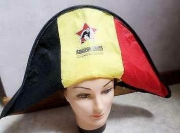 Rode duivel hoed Belgische driekleur "Napoleon games" 