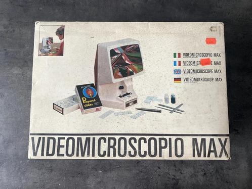 I.G.C. VIDEOMICROSCOPE MAX MIB Vintage Space Age Italy, Hobby en Vrije tijd, Vergrootglazen, Loepen en Loeplampen, Zo goed als nieuw