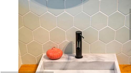 Hexagon tegels mintgroen, Doe-het-zelf en Bouw, Tegels, Nieuw, Wandtegels, Minder dan 20 cm, Minder dan 20 cm, Minder dan 5 m²