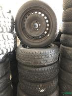 205-55-16 91H Ford Volvo Winterset Goodyear 3PMSF Velgen 5 x, 205 mm, Pneus et Jantes, Utilisé, Enlèvement ou Envoi