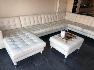 Ikea Landskrona semileder, Huis en Inrichting, Ophalen, Gebruikt
