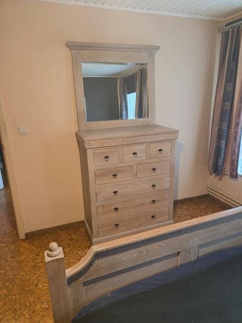 Vol eiken slaapkamer, Huis en Inrichting, Slaapkamer | Complete slaapkamers, Zo goed als nieuw, Tweepersoons, Ophalen