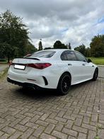 Mercedes C300e AMG c63 look 2022 (btw auto), Auto's, Automaat, Zwart, Wit, Leder