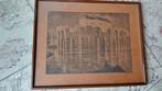 Oude tekening Gravensteen, gekende Gentse kunstenaar, Antiek en Kunst, Kunst | Tekeningen en Fotografie, Ophalen