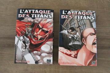 Attaque des Titans - Tome 1 et 2 beschikbaar voor biedingen