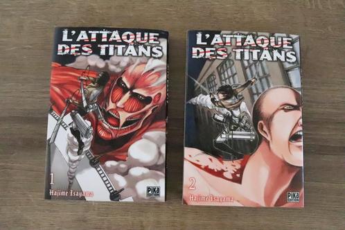 Attaque des Titans - Tome 1 et 2, Boeken, Strips | Comics, Zo goed als nieuw, Meerdere comics, Japan (Manga), Ophalen of Verzenden