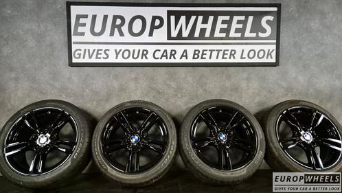 18 inch BMW 3 4 serie F30 F31 F36 ZWART 400m Winterbanden, Auto-onderdelen, Banden en Velgen, Banden en Velgen, Winterbanden, 18 inch