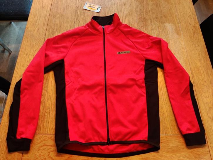 Fiets en windjack red, maat L, Fietsen en Brommers, Fietsaccessoires | Fietskleding, Nieuw, Dames, Heren, Bovenkleding, L, Ophalen of Verzenden