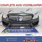 W205 C205 C43 AMG VOORBUMPER GRIJS + DIAMOND GRIL C KLASSE 2, Auto-onderdelen, Gebruikt, Voor, Mercedes-Benz, Ophalen of Verzenden