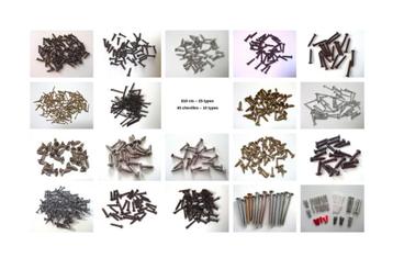 Lot de 810 vis de 25 types + 45 chevilles de 10 types beschikbaar voor biedingen