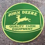 Groot emaillen John Deere reclame decoratie bord tractor, Ophalen of Verzenden, Zo goed als nieuw, Reclamebord