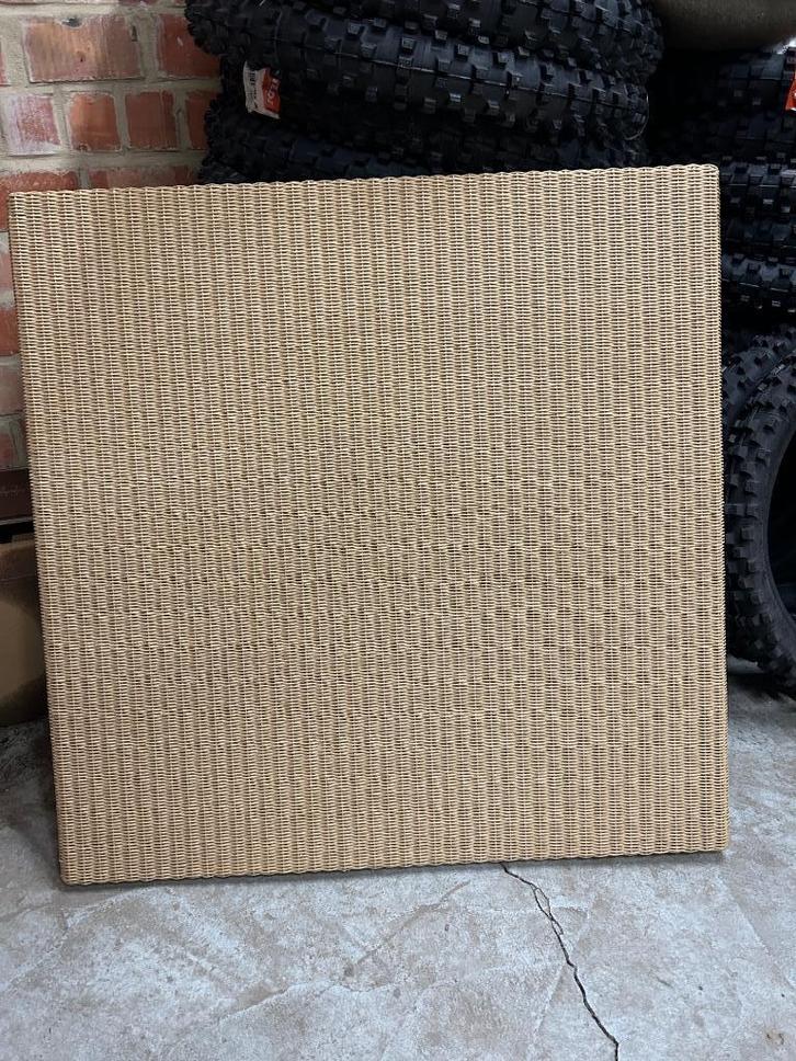 Lloyd Loom tafelblad 80x80 cm, Huis en Inrichting, Stoelen, Nieuw, Ophalen