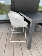Witte tuinstoelen, 4 st, nieuw, Tuin en Terras, Ophalen, Nieuw, Aluminium